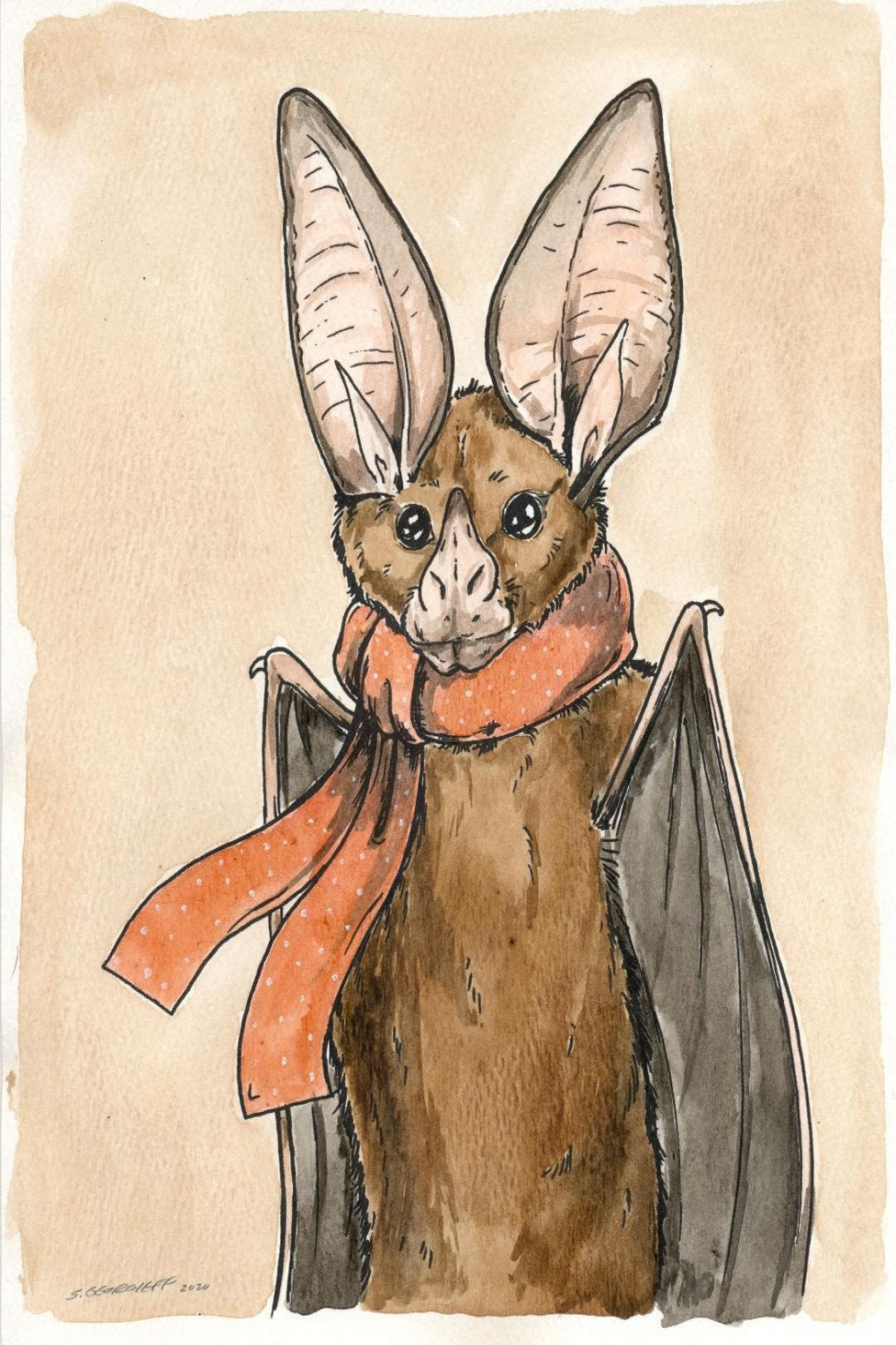 A California Leaf Nosed Bat an Original Hand Painted Queen - Etsy New  Zealand