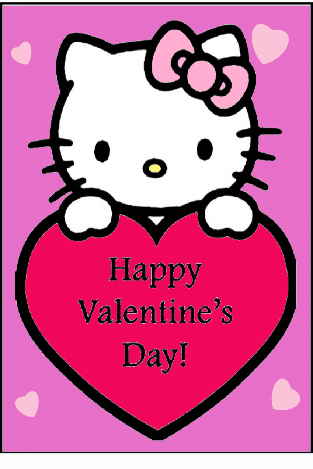 A Hello Kitty Valentine