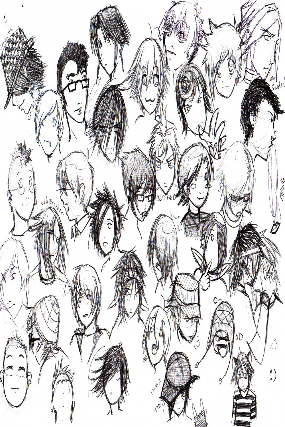a page of emo boys by pyrogina on DeviantArt