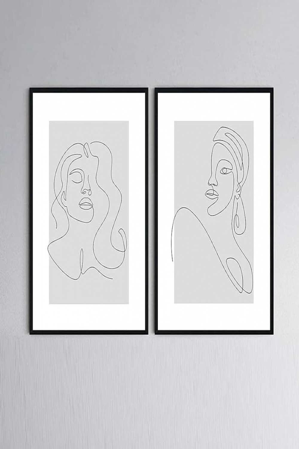 Abstract Artwork Face Print Woman A Line Drawing Face Figure Art Canvas  Painting Picture Minimalist Sketch Poster Home Decor Unframed-xcmx