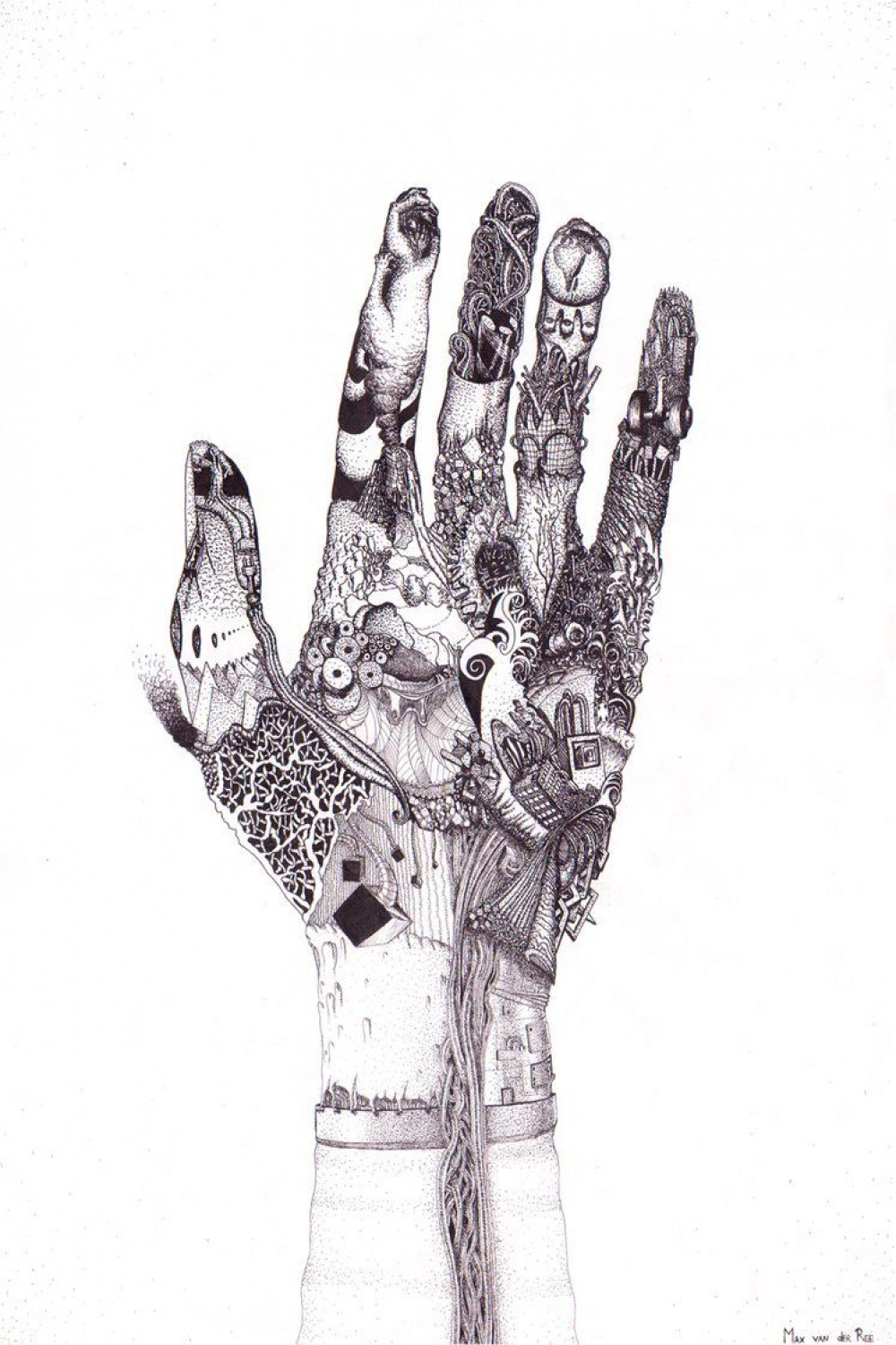 Abstract Hand by arttotheMAX on DeviantArt  Line art projects