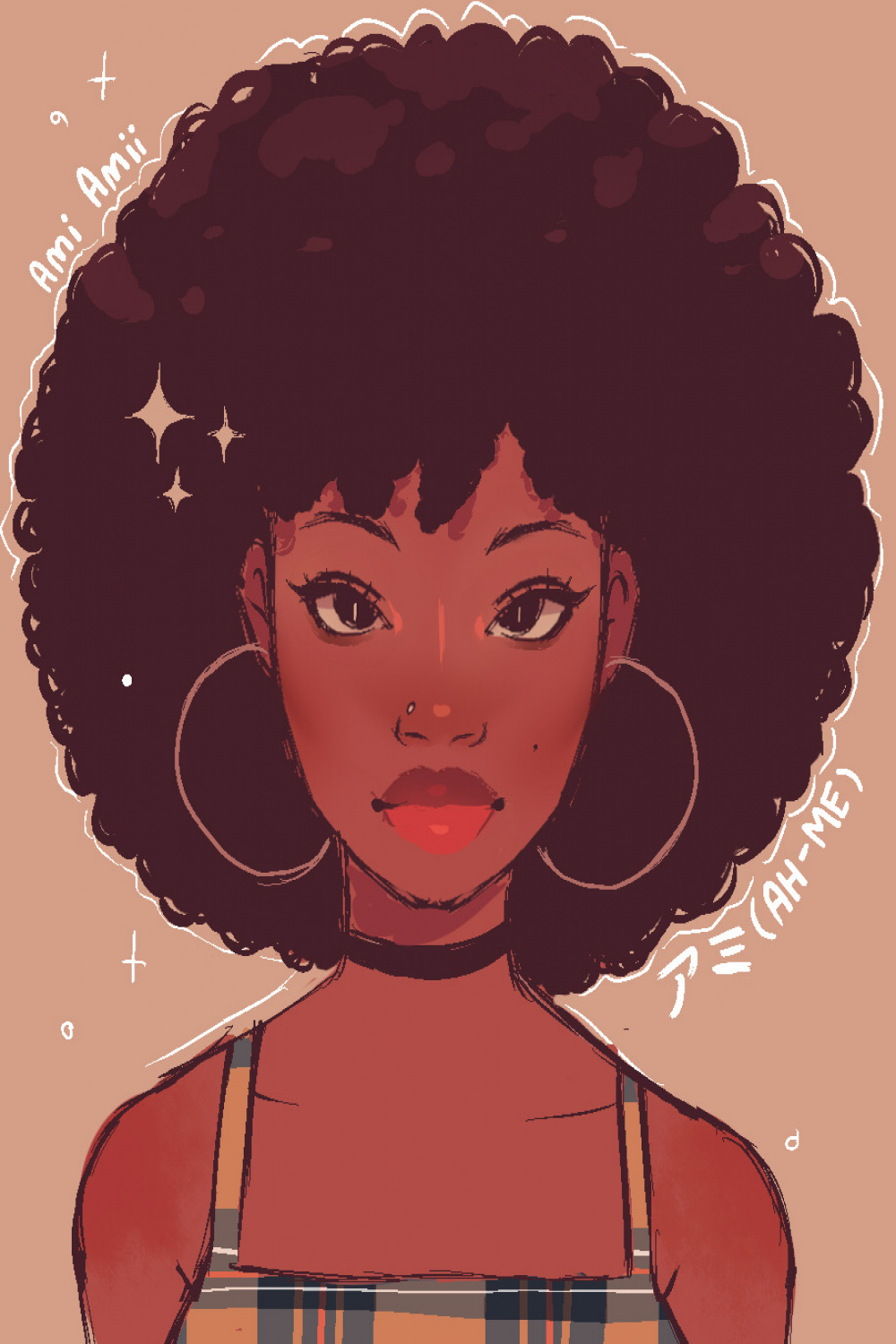 𝕬𝖒𝖎 — How to draw Afro textured c hair - an