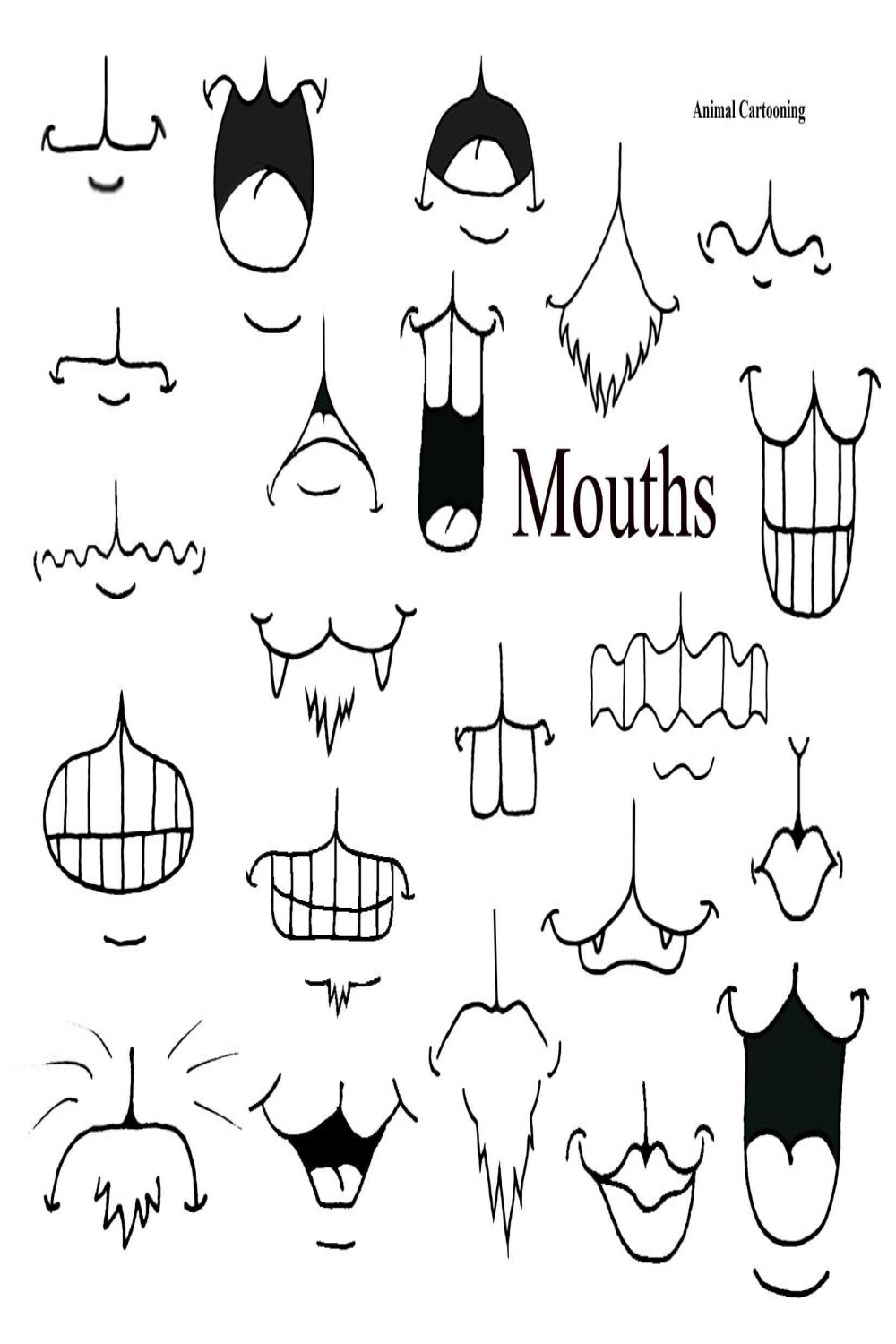 animal cartoons mix and match mouths  Drawing cartoon faces