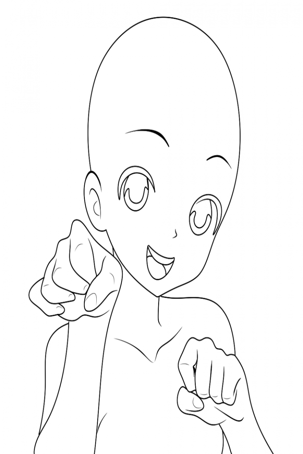 + Anime Girl Poses Reference - Female Anime Bases for Drawing