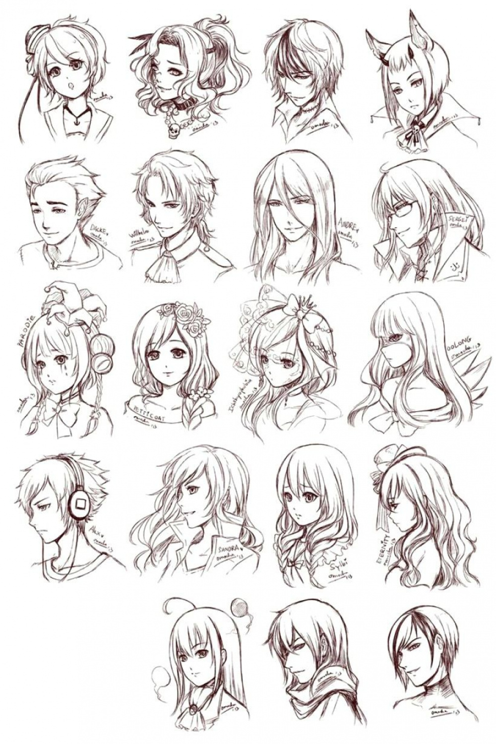 Anime Hair Drawing Reference And Sketches For Artists  How to