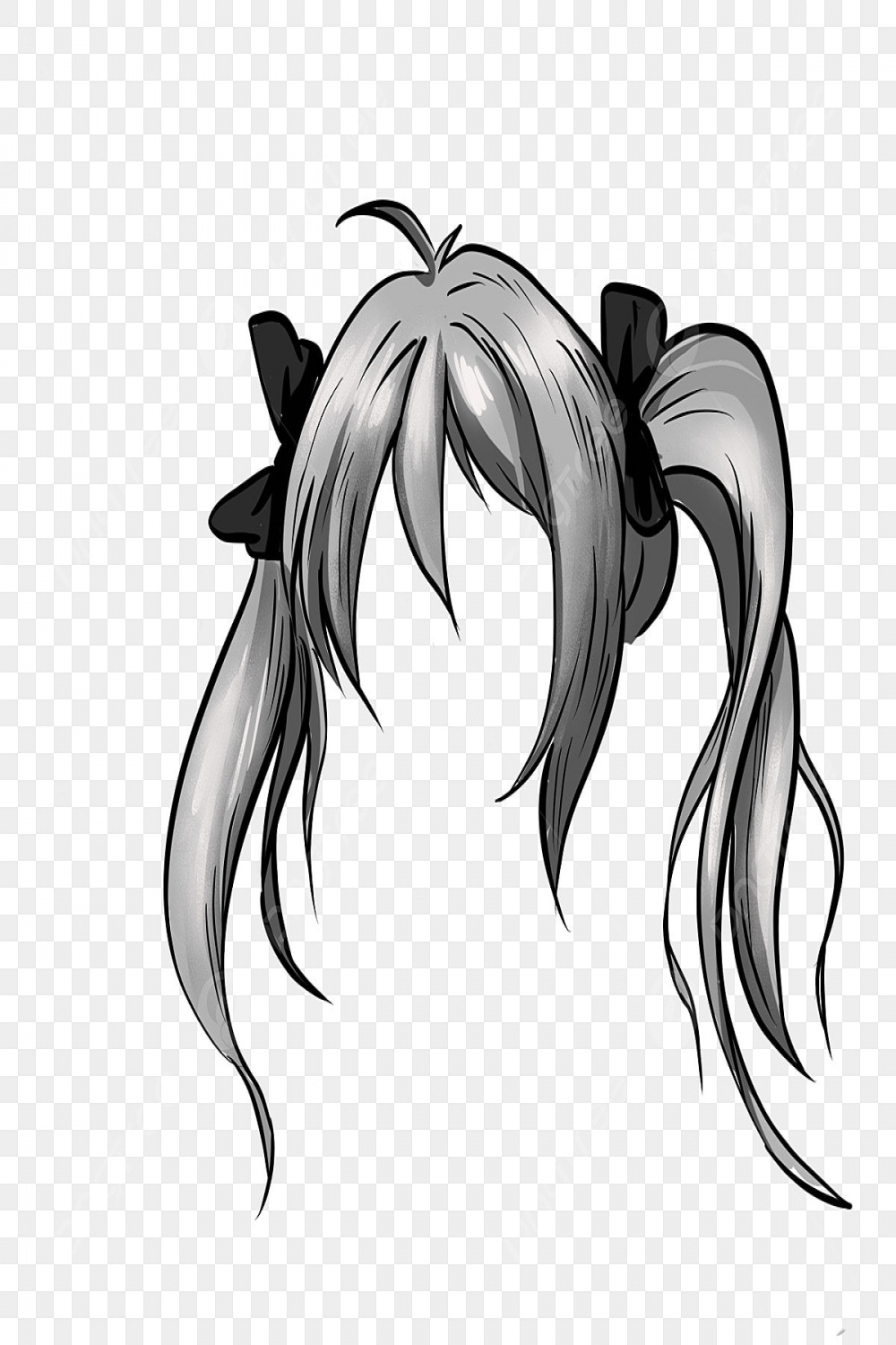 Anime Hair PNG, Vector, PSD, and Clipart With Transparent
