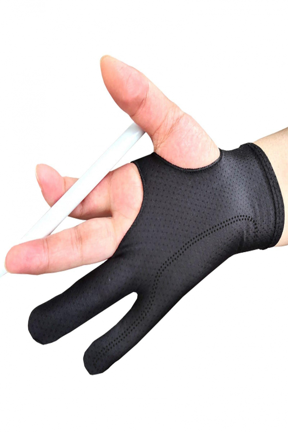 Anti-Touch Glove  Artist Glove for Drawing Tablet, Drawing Tablet Glove,  Two Fingers, Smooth Elasticity for Stylus Pen Pencil Sketching Painting