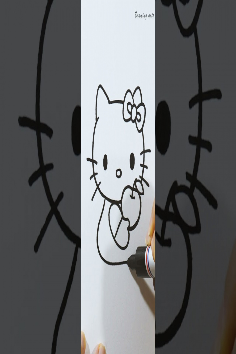Apple Hello Kitty drawing 🍎 #shorts - YouTube