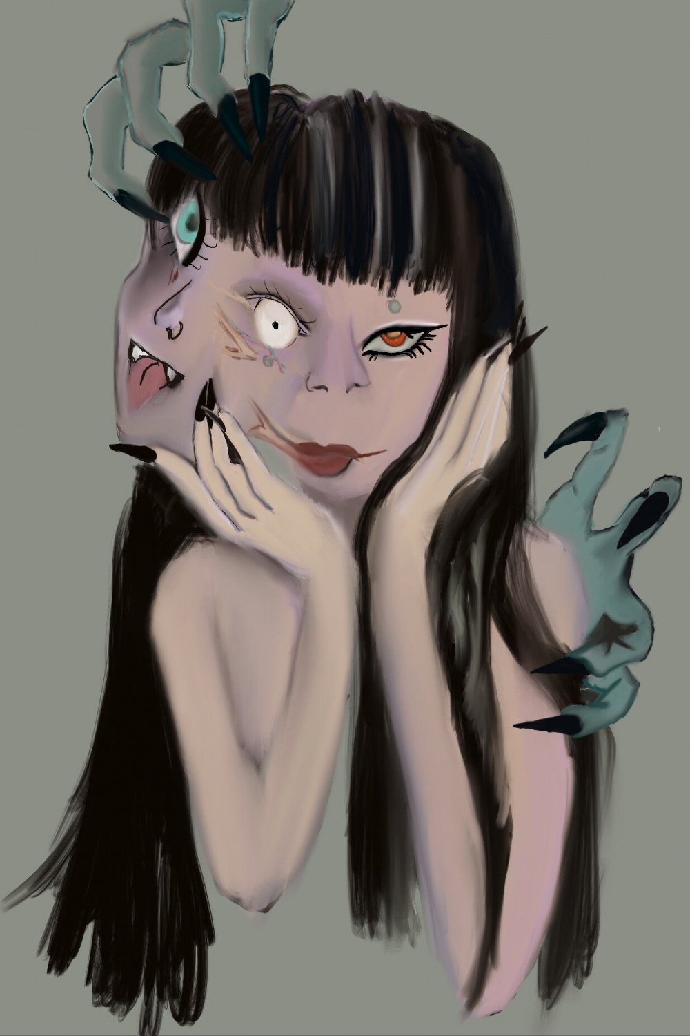 ArtStation -  face anime girl