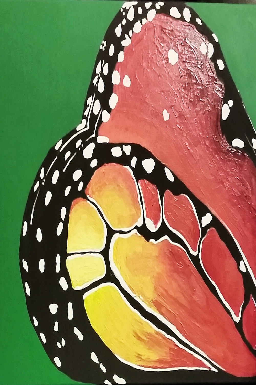 ArtStation - Monarch Butterfly wing close up