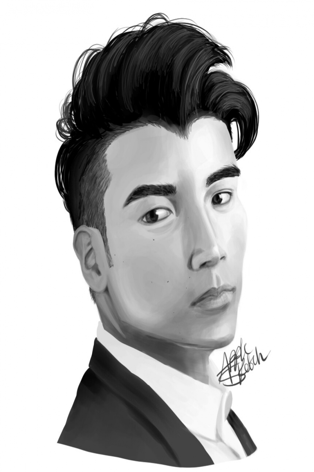 ArtStation - Reference practice in black and white