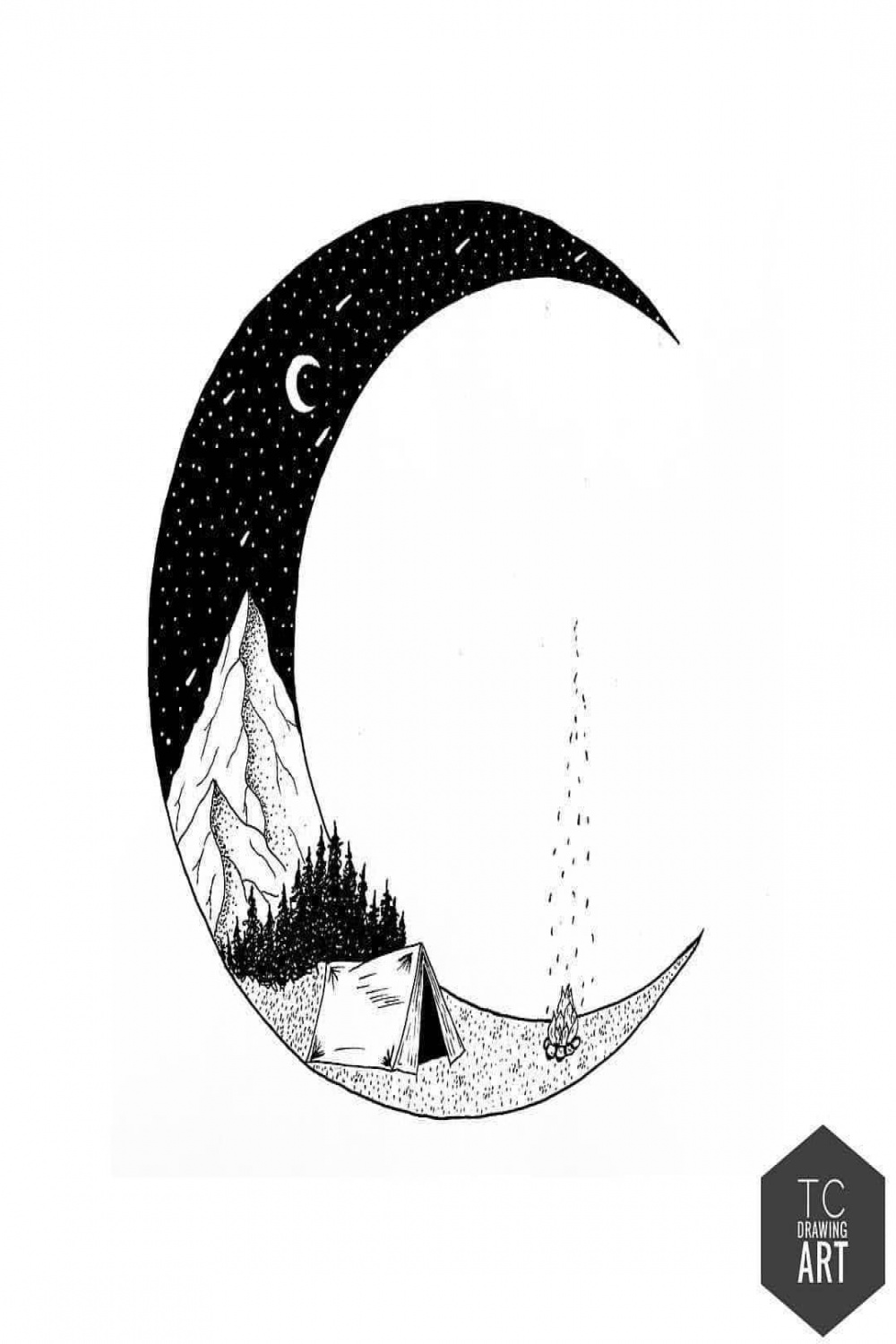 At night, when the sky is full of stars and the sea is still you