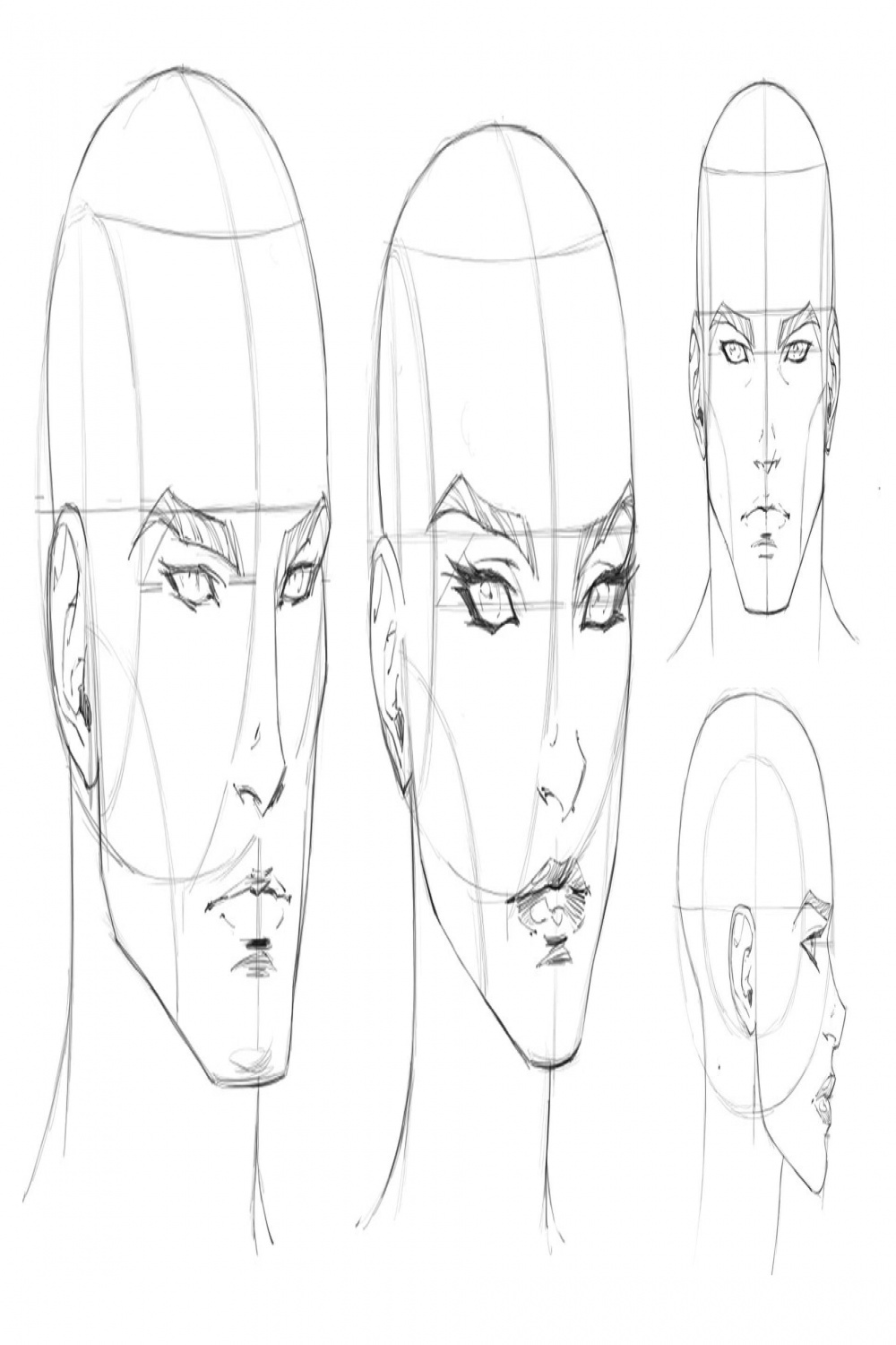 Atelier de dessin de têtes et de visages : portrait de dessin