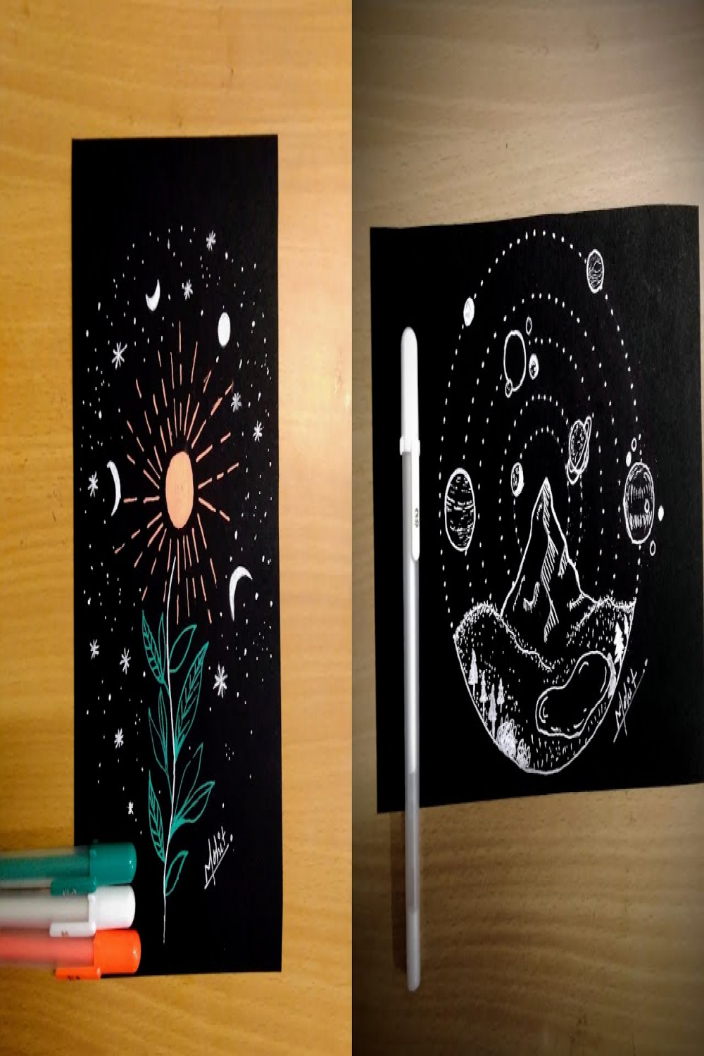 Basic drawing ideas for beginners  black paper drawing ideas step by step.