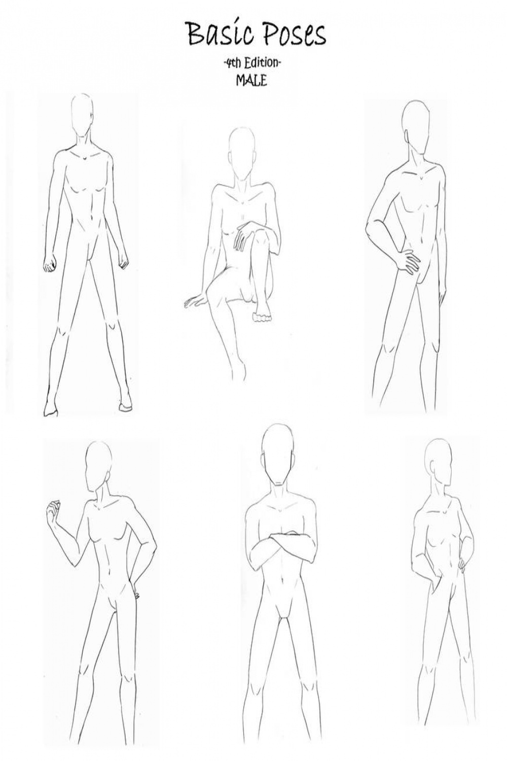 Basic Poses - Male by darkflower on DeviantArt