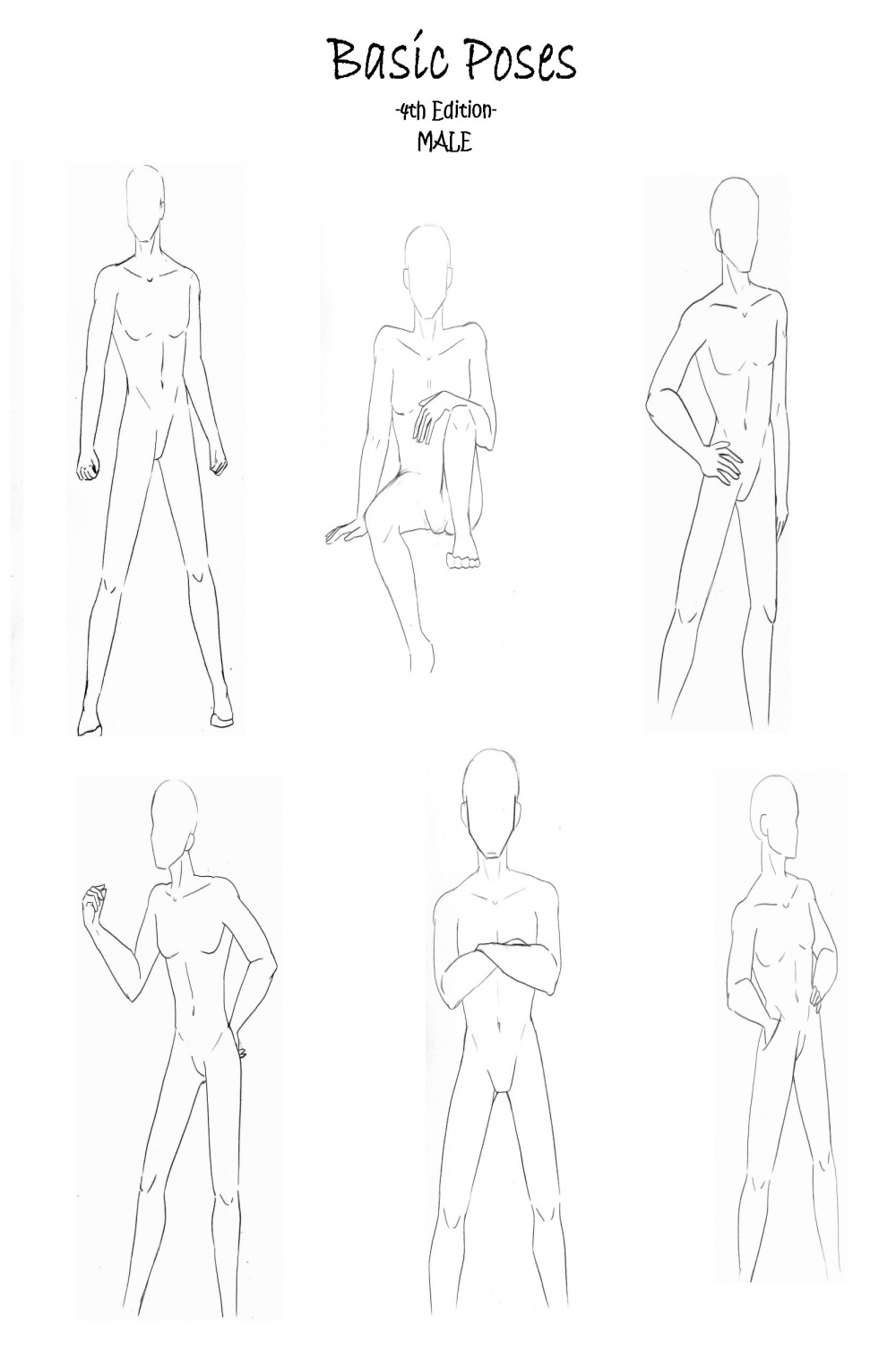 Basic Poses - Male by darkflower on DeviantArt
