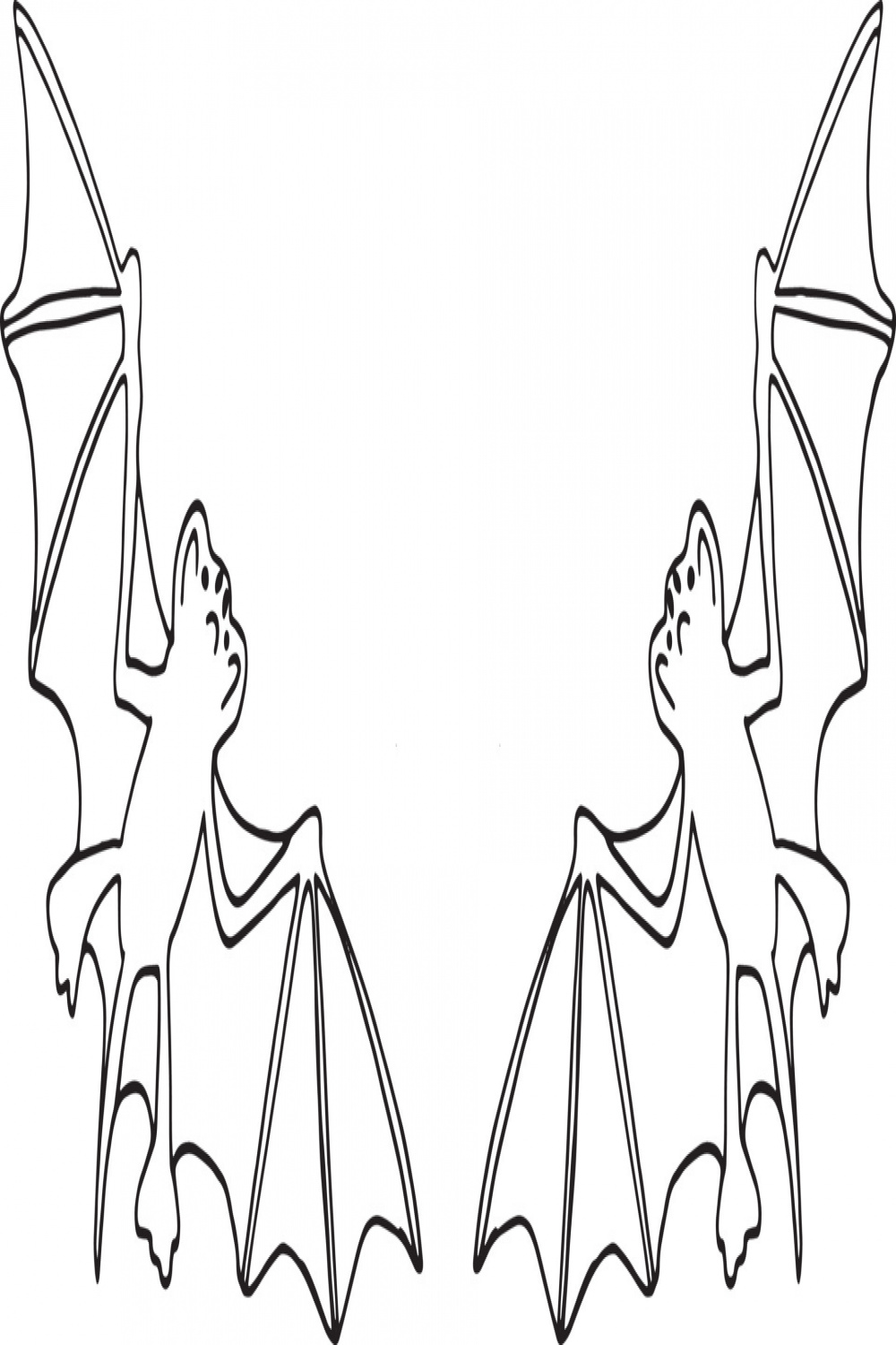 bat sketch frame, border hand drawn doodle, minimalism, monochrome
