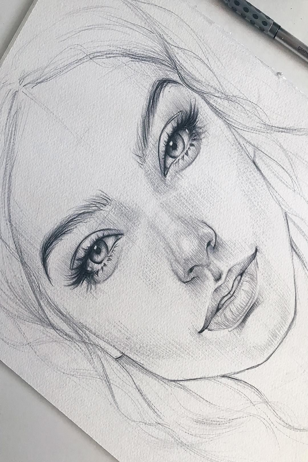 🌔 Beautiful face sketches 📓🌟 😃 What