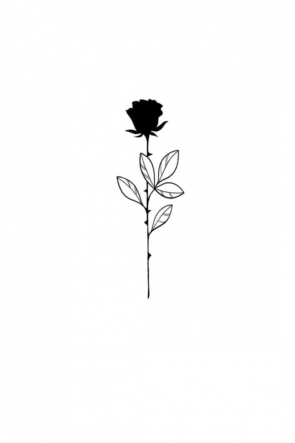 Black rose 🌹  Ideias de tatuagens, Tatuagens aleatórias, Tatoo