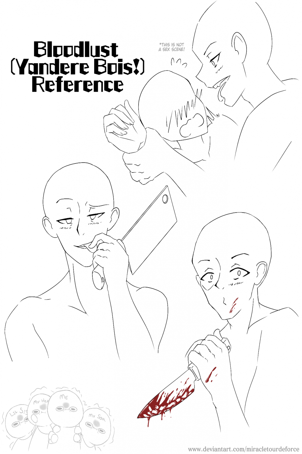 Bloodlust (Yandere Bois?) Reference (Base?)  Drawing base