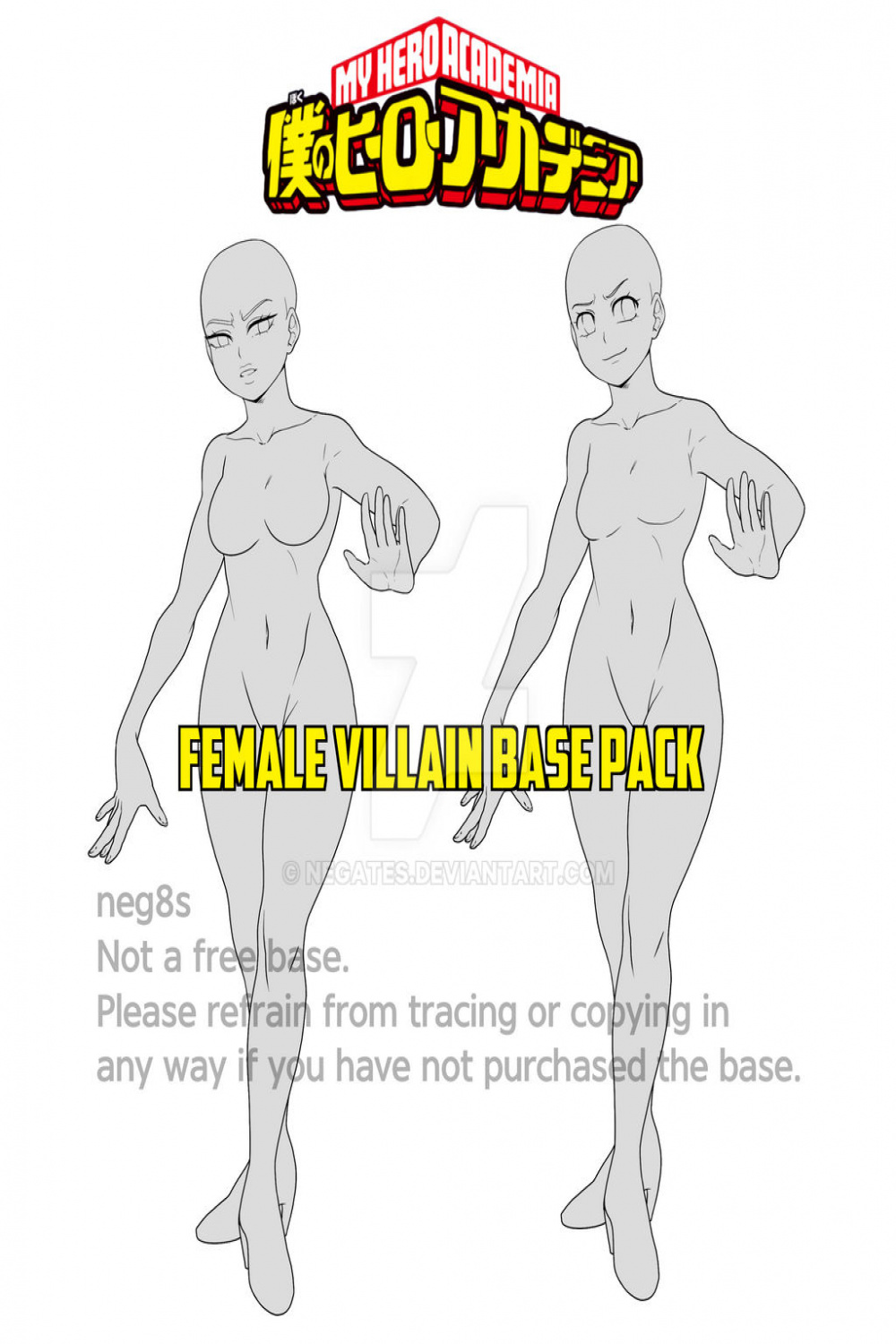 ] BNHA Female Villain Base by negates on DeviantArt