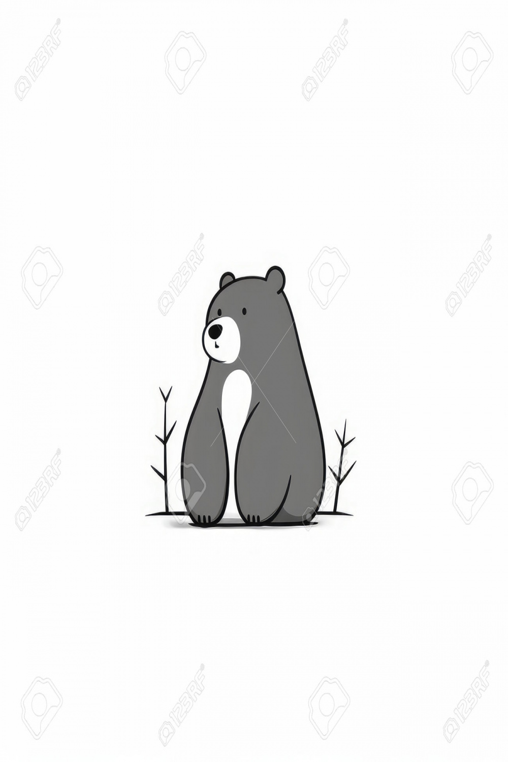 Check Out This Simple And Cute Bear Doodle, Perfect For Any