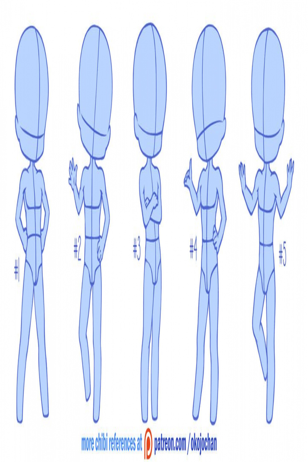Chibi poses reference (chibi base set #) by Nukababe on