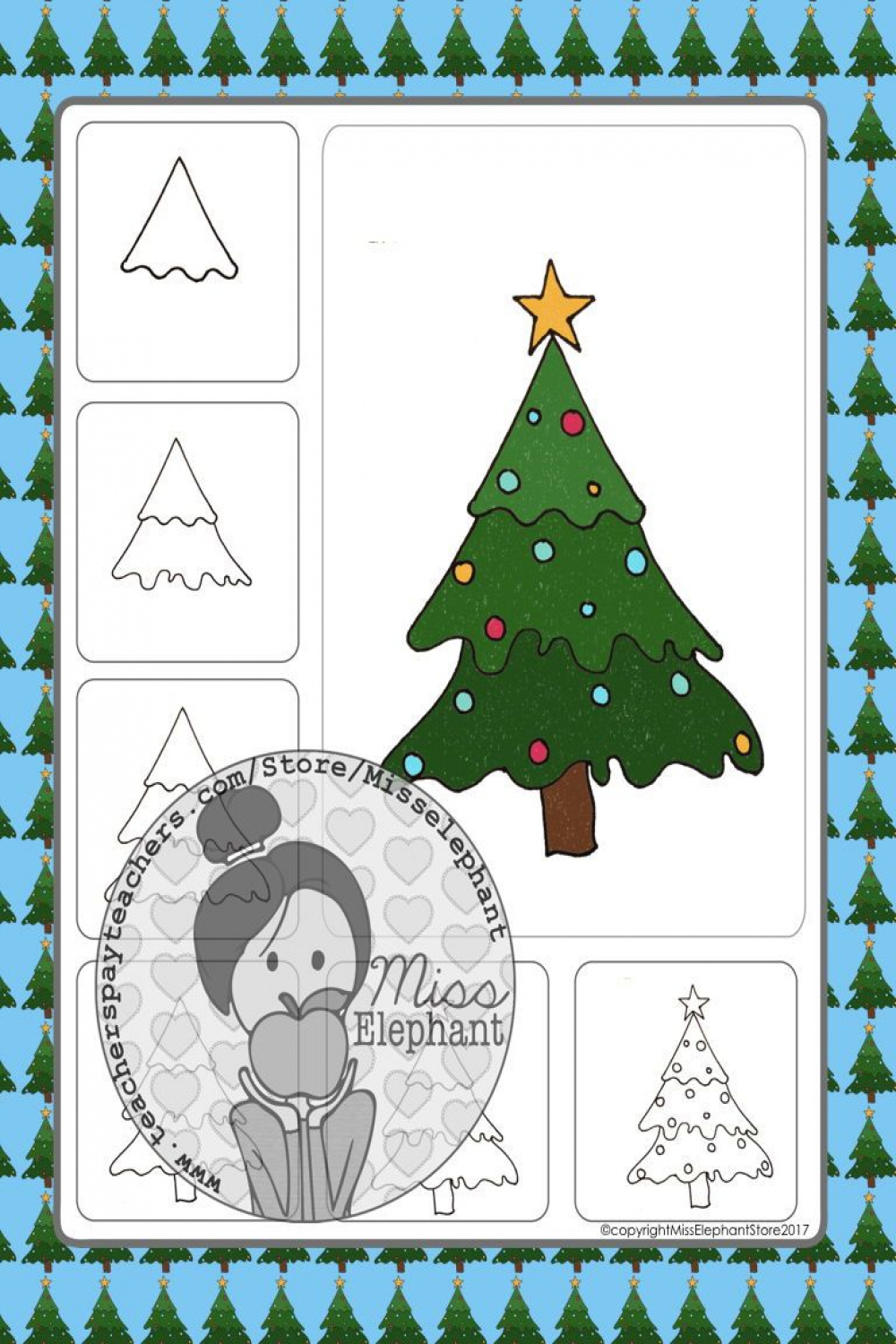 Christmas Art Activities │Christmas Directed Drawing  Christmas