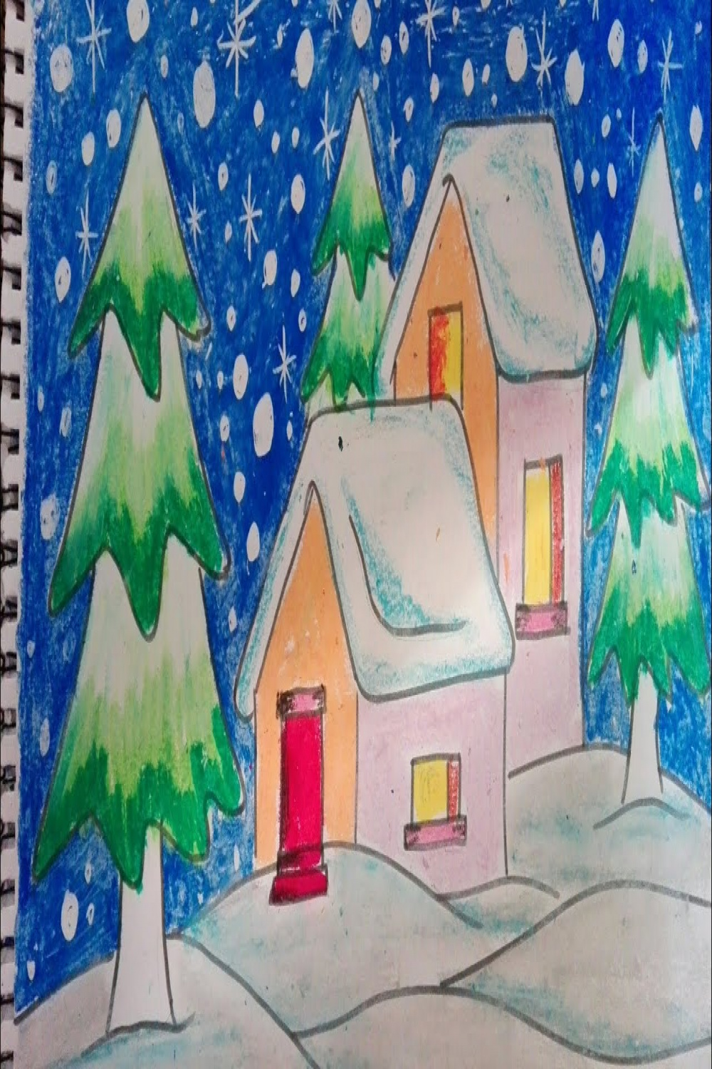 Christmas drawing for kids - Second in