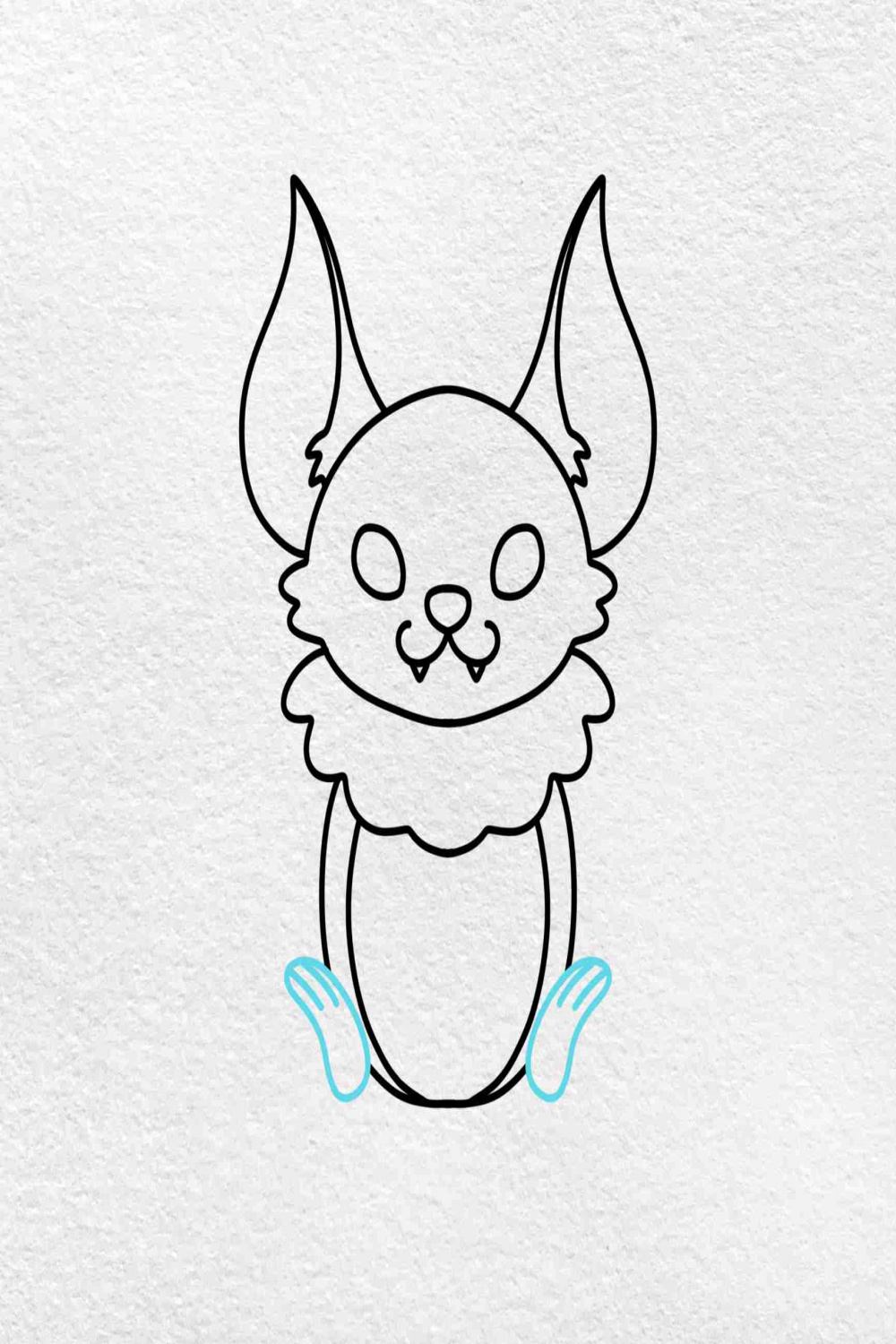 Cute Bat Drawing - HelloArtsy