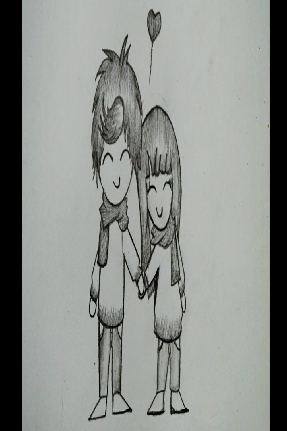 Cute Couple Drawing Step By Step  How To Draw Romantic Couple Drawing   Easy Drawing