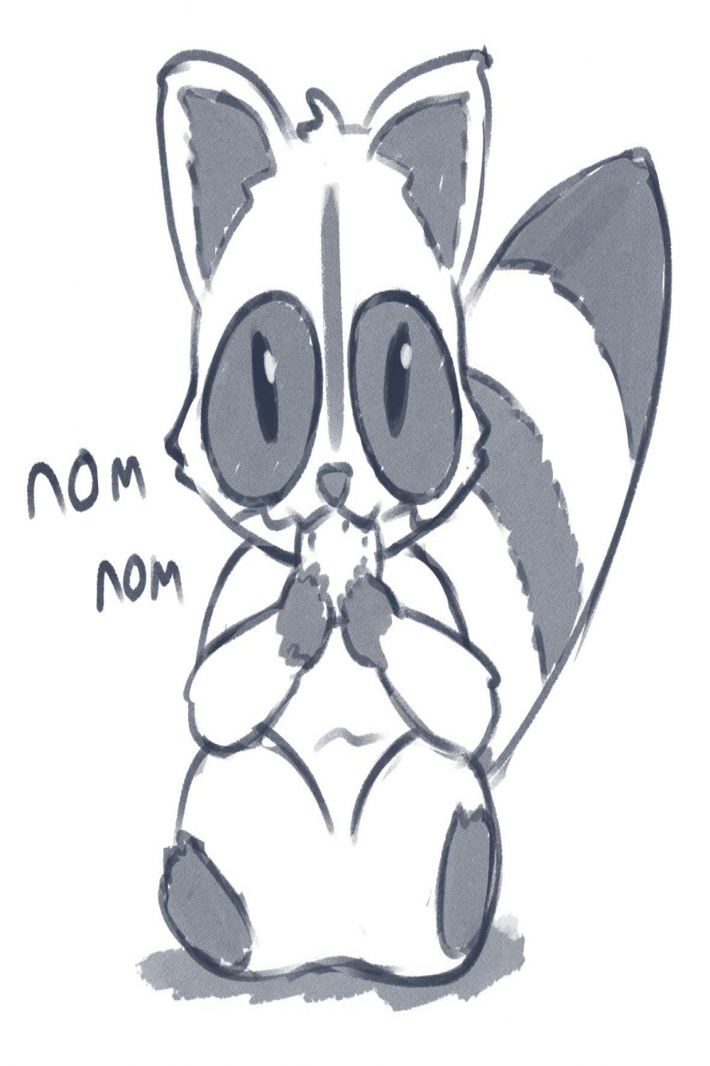 Daily Drawings - - March ,   Cat Nine