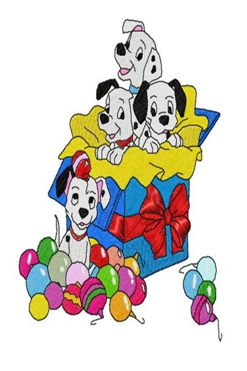 DALMATIANS CHRISTMAS Single Machine Embroidery Design - Etsy