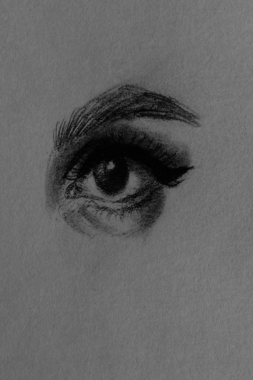 Dark eye drawing  Gambar