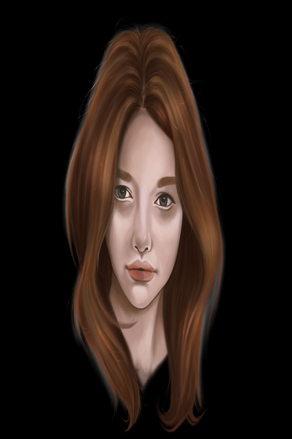 Digital Art : Painting Realistic Hair  Margarita Bourkova