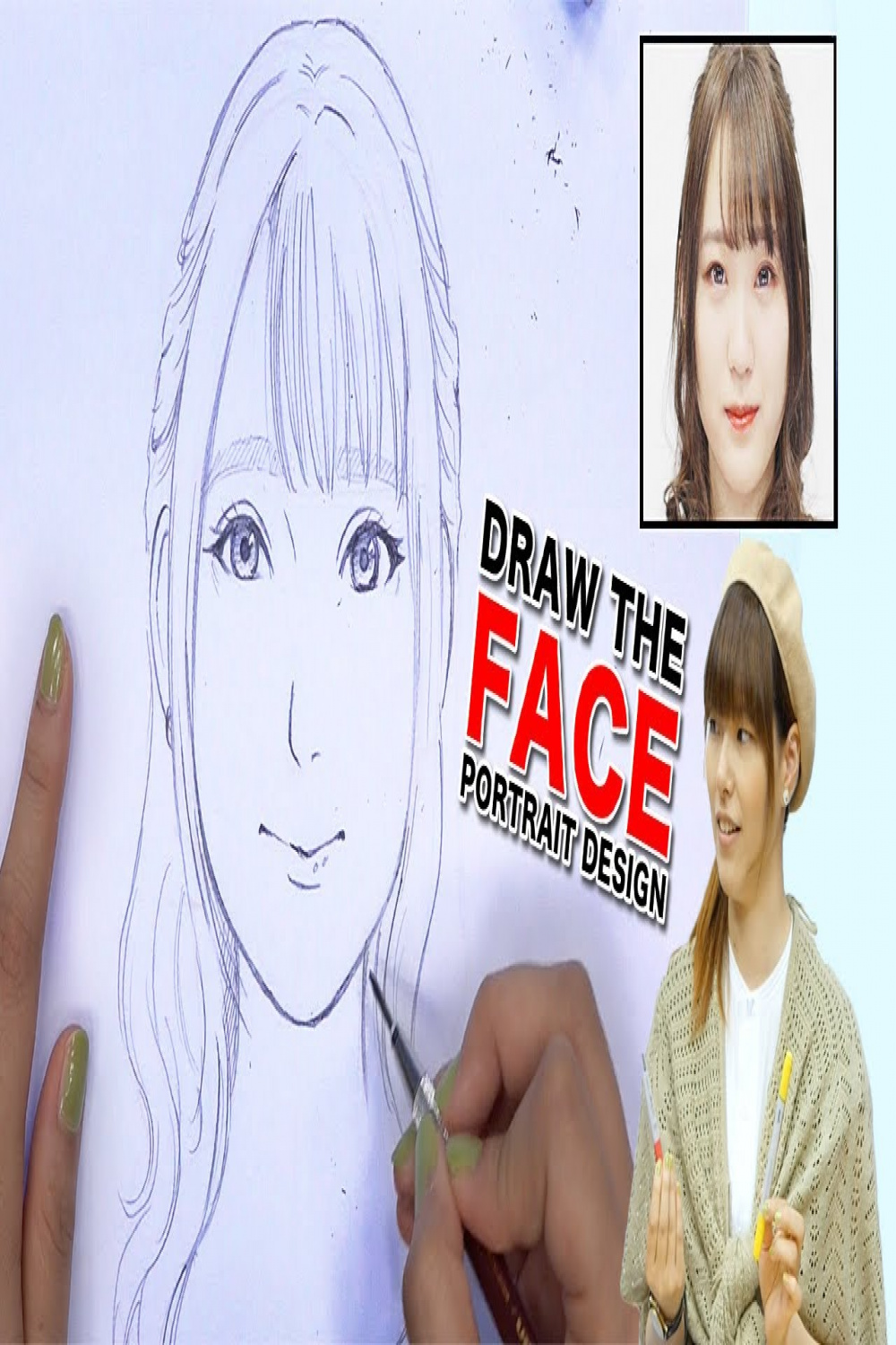 DRAW THE FACE｜Japanese Fashion Model