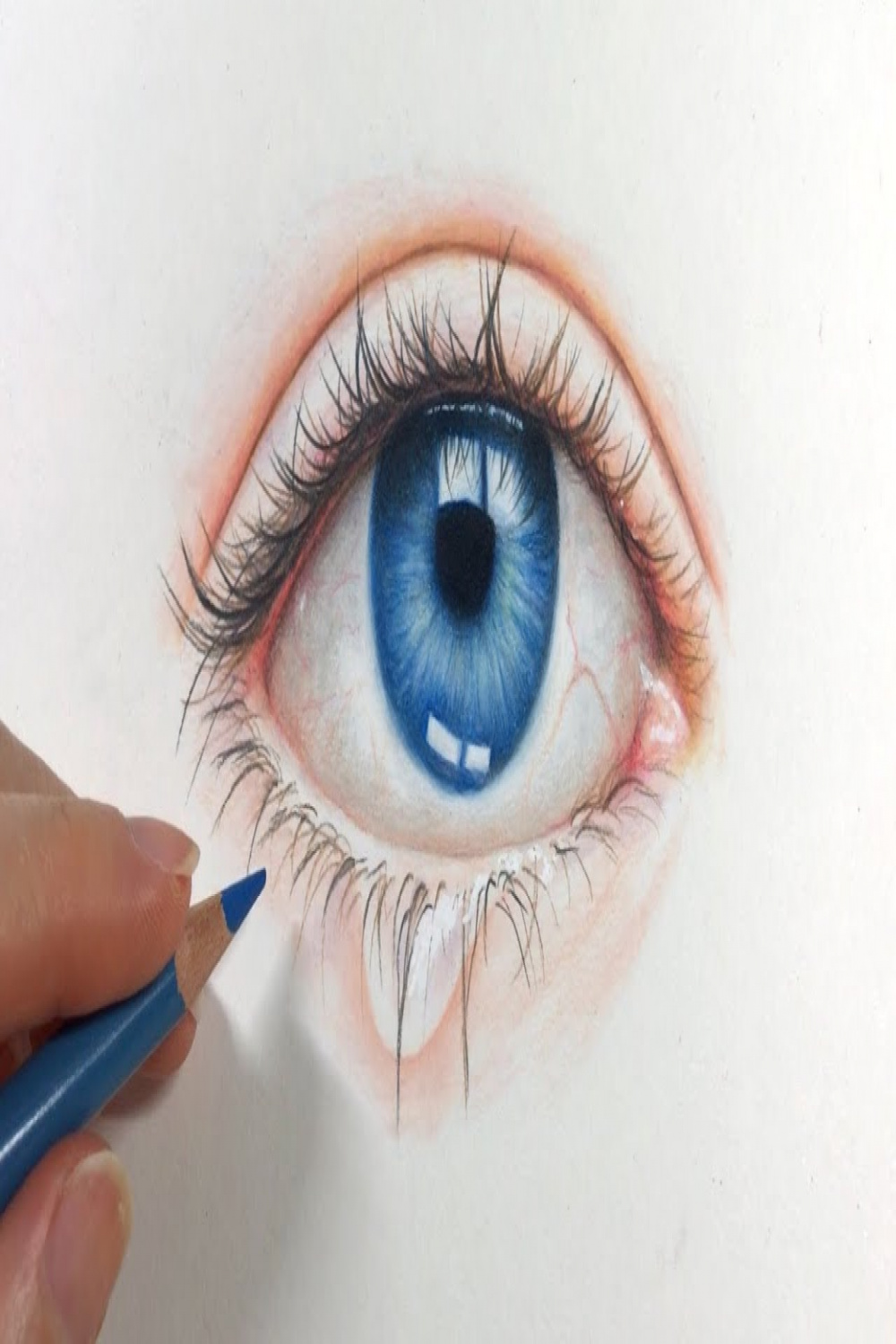 DRAWING AN EYE  Step By Step with Colored Pencils