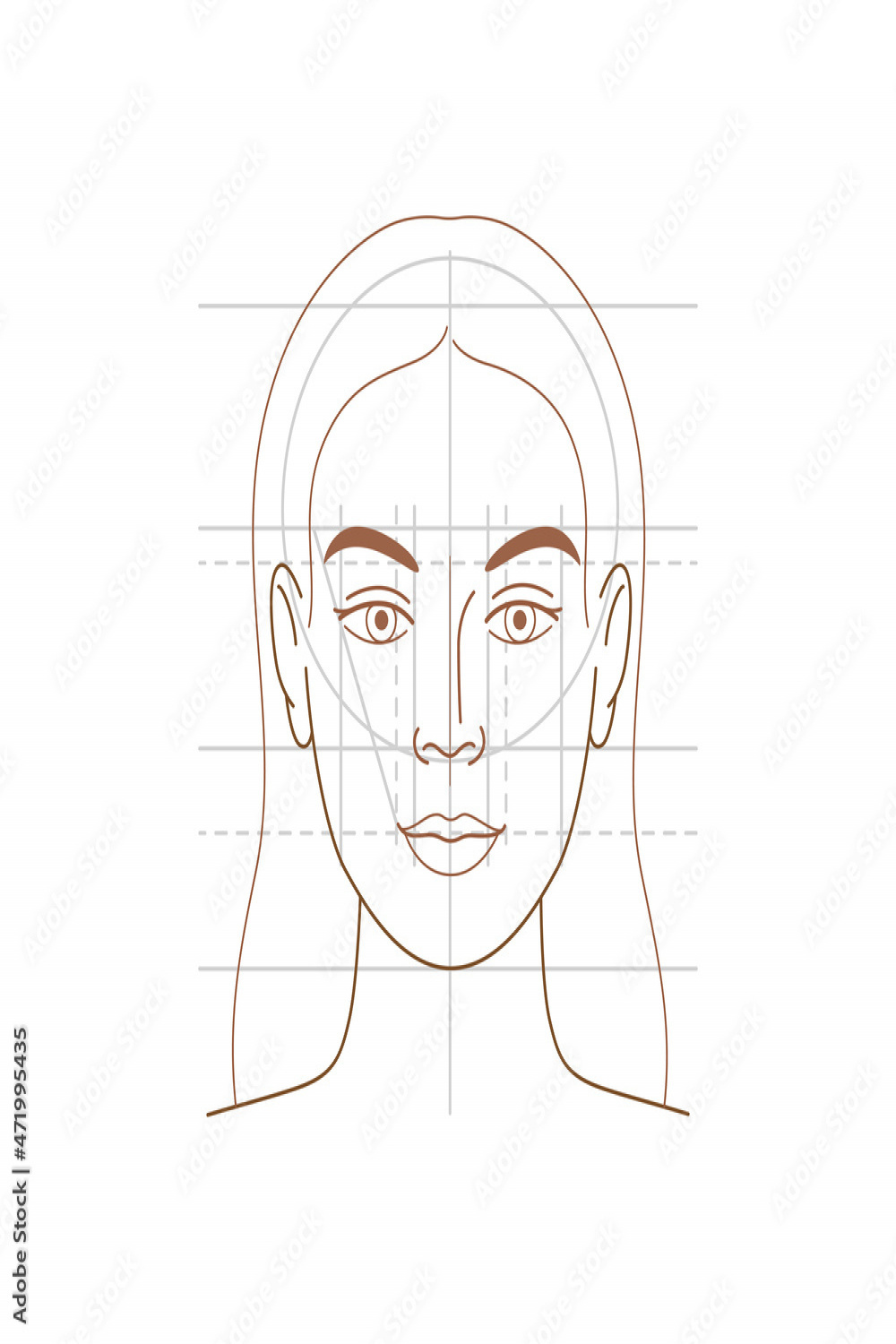 Face Drawing Diagram