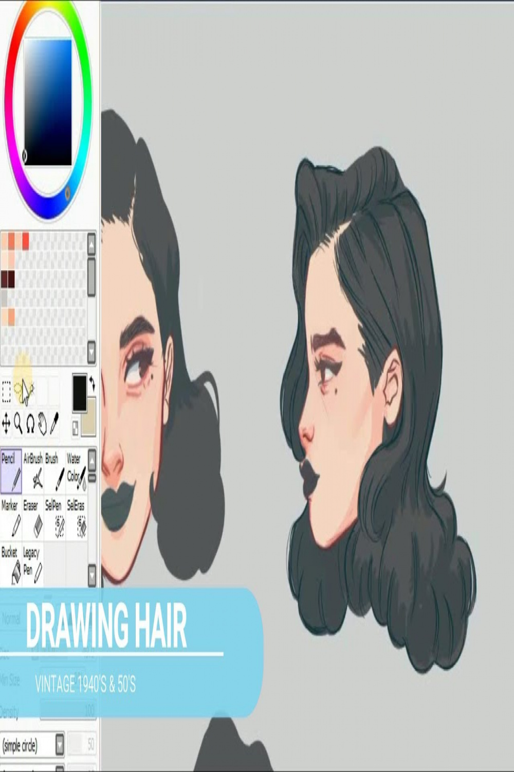 Drawing hair  Pinup hairstyles