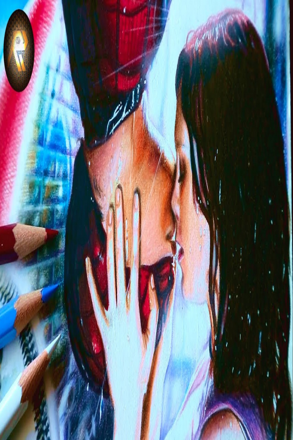 Drawing Spiderman Movies Poster - Part   Spiderman Kiss
