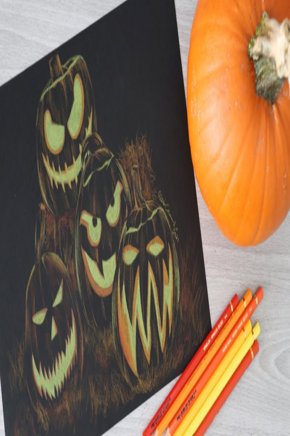 DRAWING SPOOKY JACK O