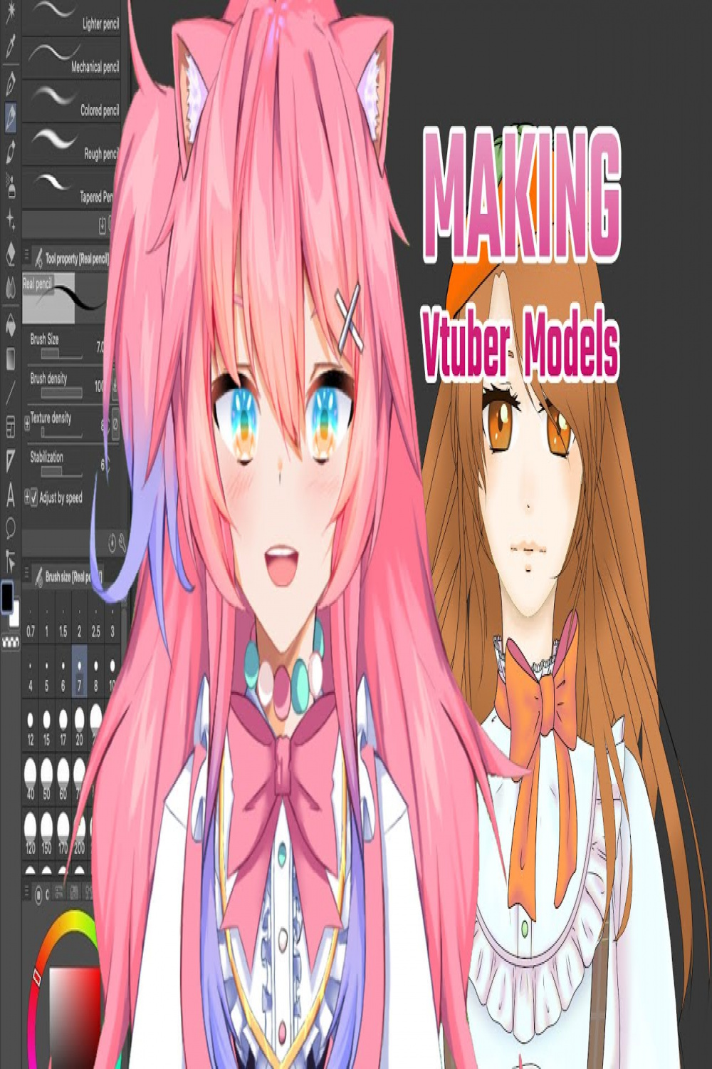 [Drawing Stream] Rendering Vtuber Hair TwT