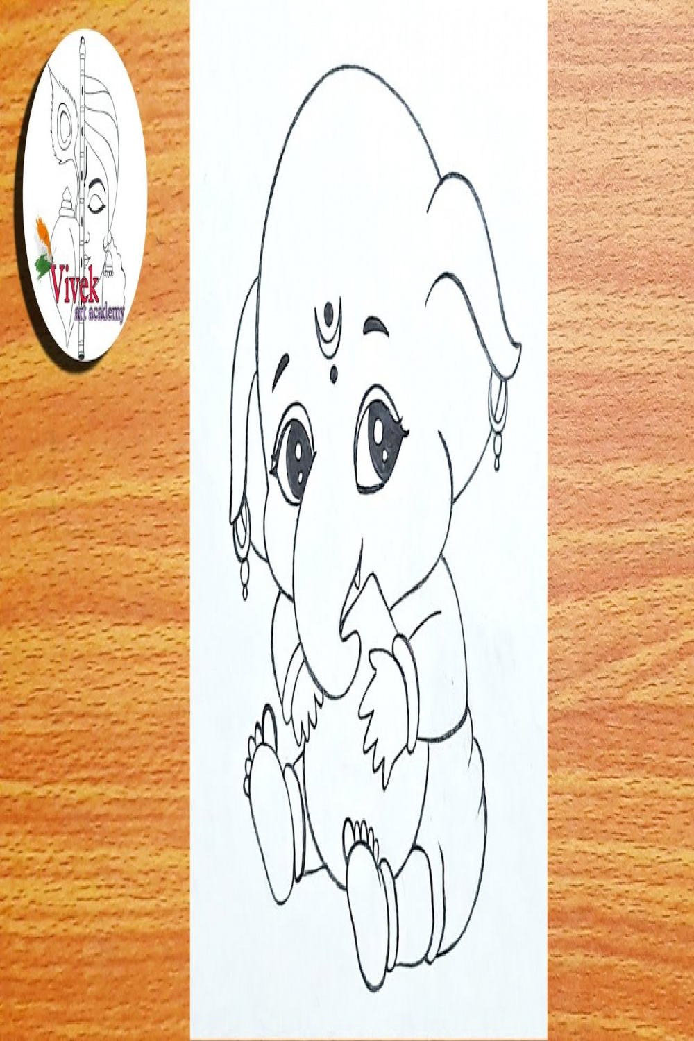 Easy Bal Ganesha Drawing  Lord Ganesha Pencil Drawing Step by Step