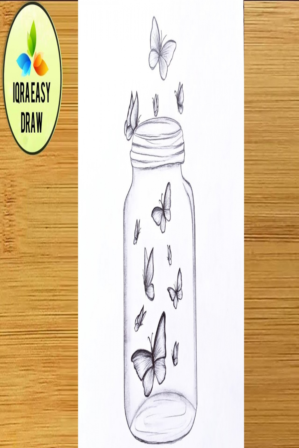 Easy butterfly Scenery pencil sketch  How to draw a jar with Butterflies   butterfly Scenery