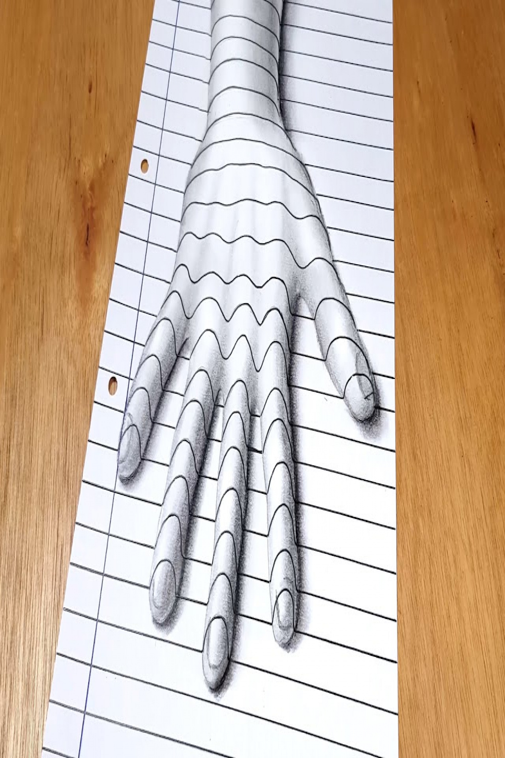 Easy D Trick Art - Hand Illusion Drawing!