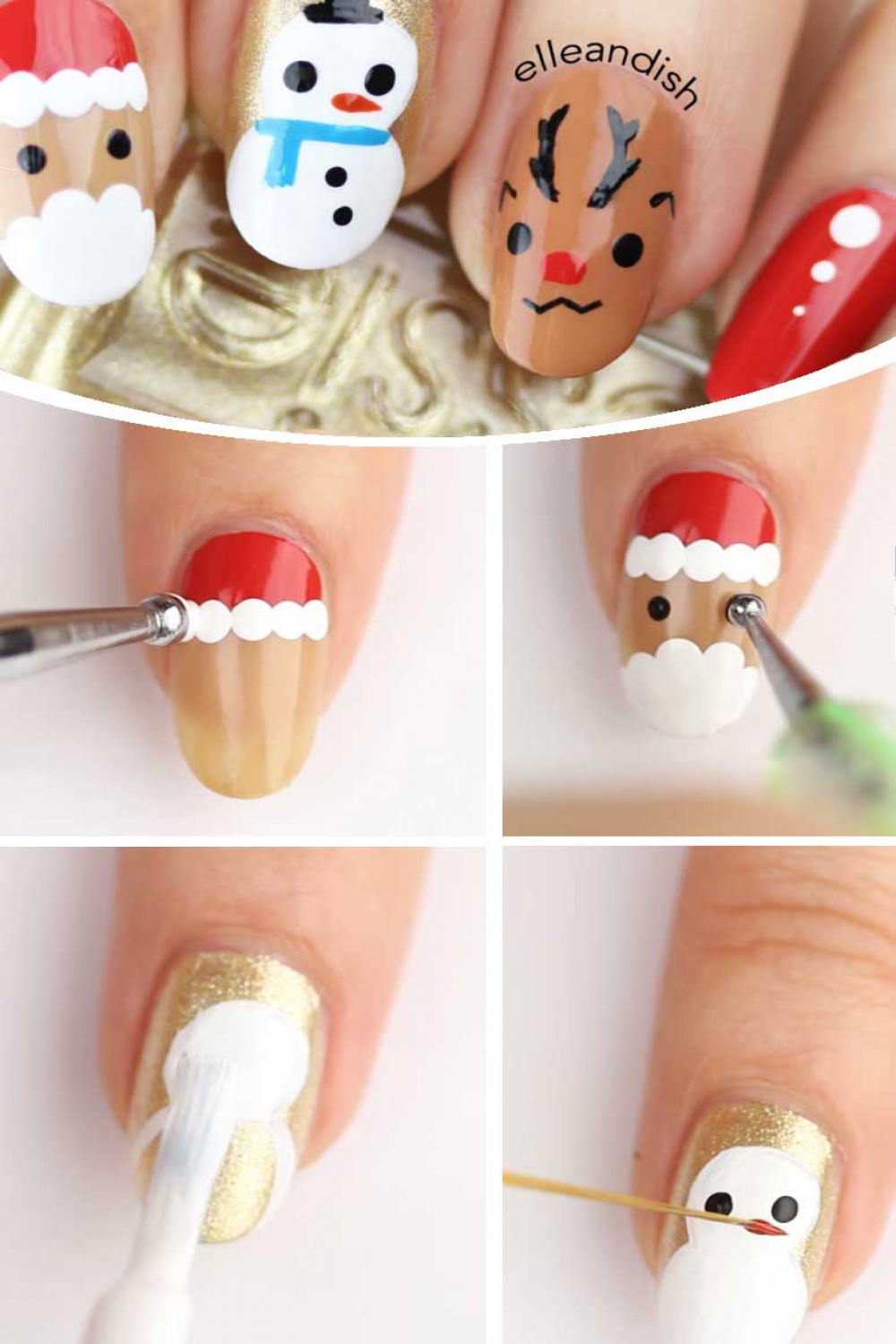 Easy DIY Christmas Nail Art Designs - DIY Cuteness