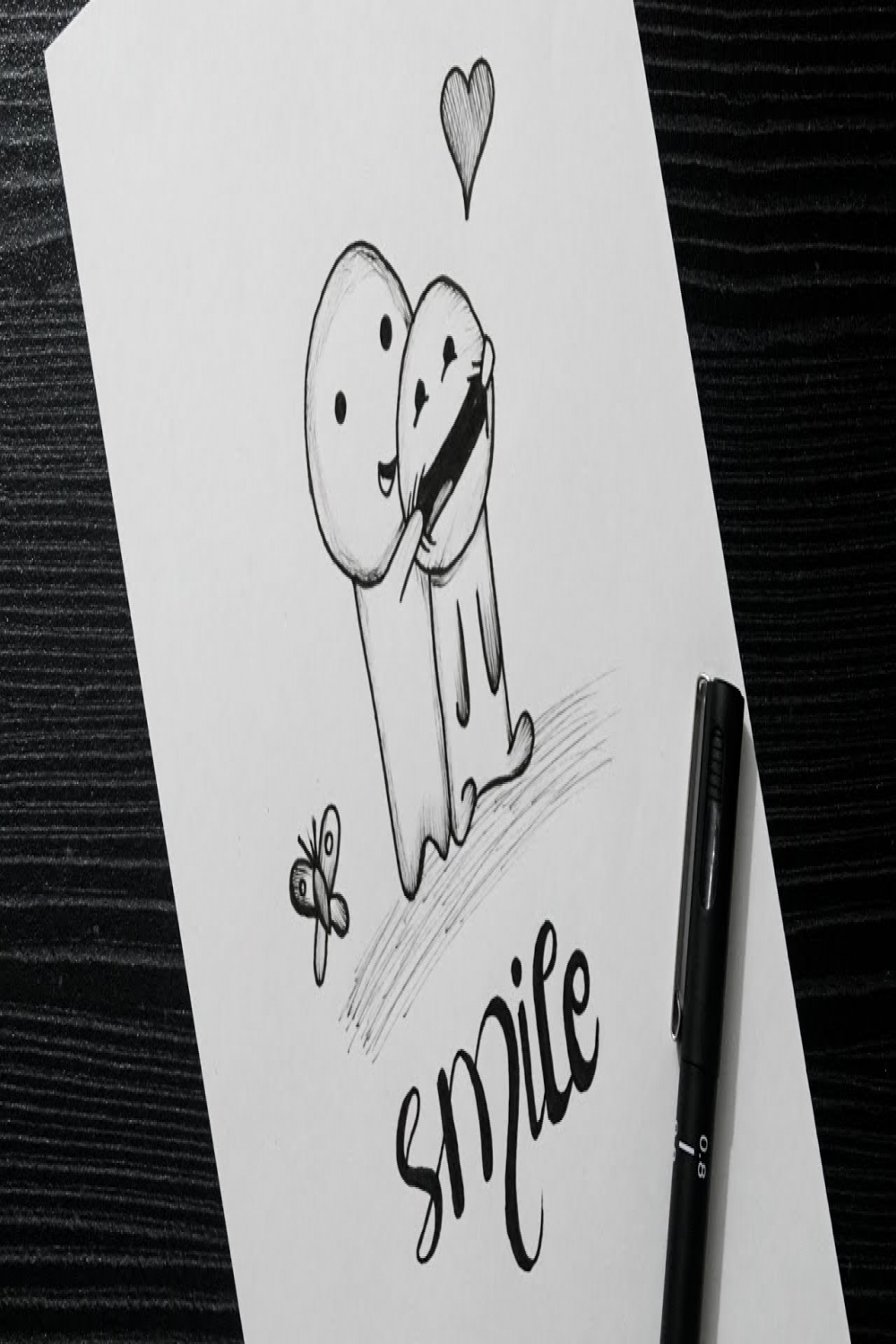 Easy Doodle Drawing  Smile  Doodle Art  Easy Drawing With Pen  How  To Draw Smile Faces