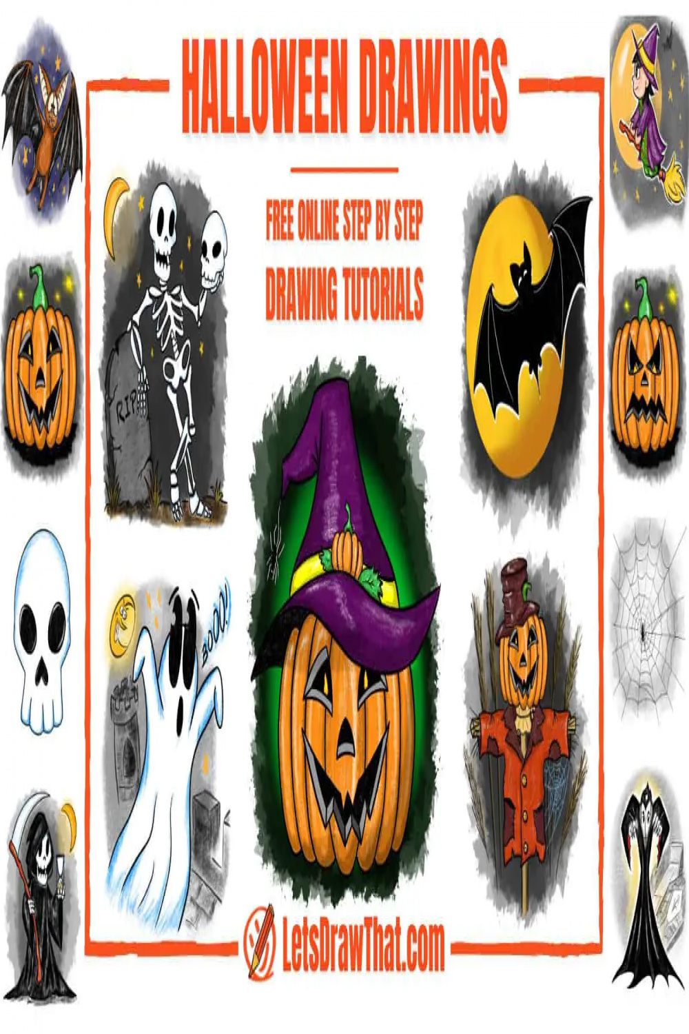 Easy Halloween Drawings: Spooky Drawing Ideas for All Hallows