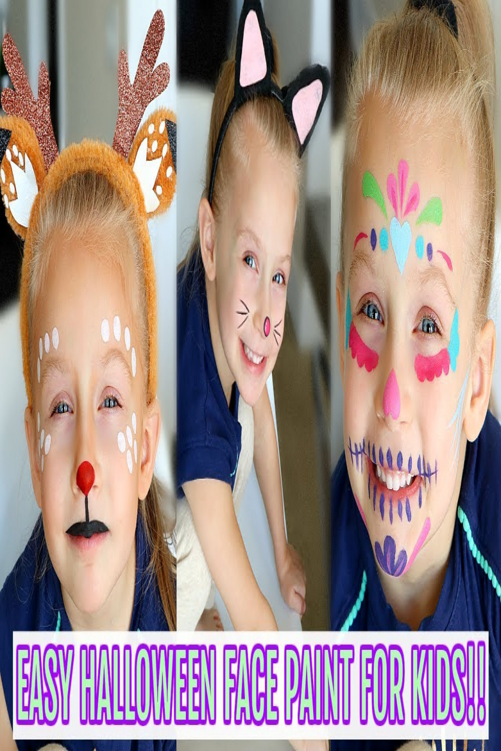 easy halloween face paint ideas for kids!