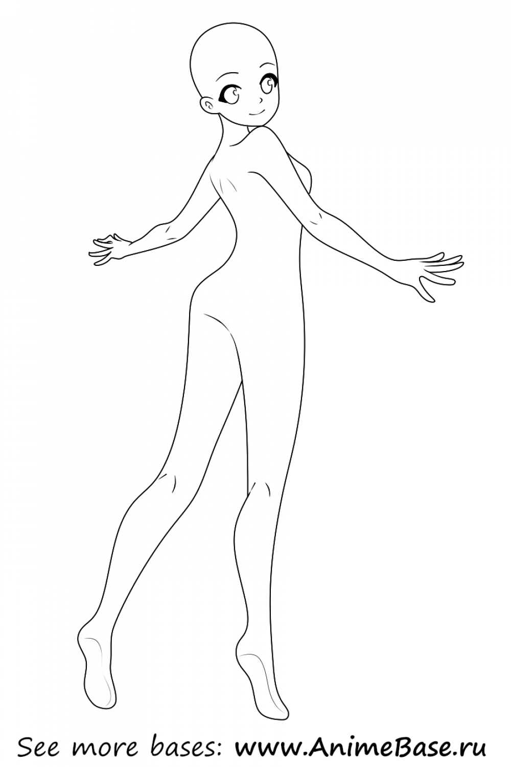 easy pose Anime base  Anime poses reference, Anime base, Drawing base